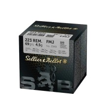 Sellier & Bellot .223 Rem. Vollmantel 4,5g/69grs. Sellier & Bellot .223 Rem. Vollmantel 4,5g/69grs.
